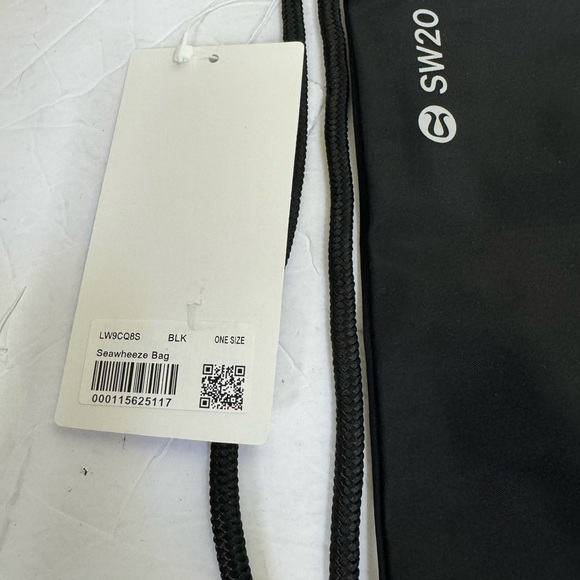 Lululemon NEW Seawheeze SW20 Nylon Backpack Med Drawstring Bag Zip Pocket Unisex - Picture 10 of 13